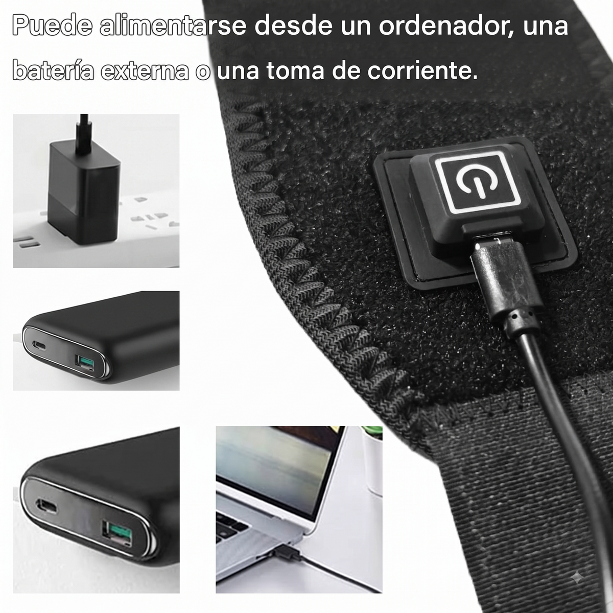 Muñequera con Soporte Térmico Aura Express, detalle de cierre ajustable